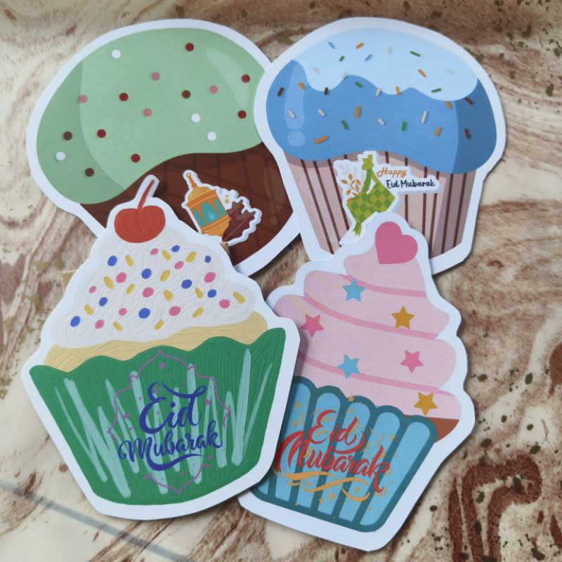 

[SIAP KIRIM] AMPLOP LEBARAN 3D AMPLOP LEBARAN CUPCAKE AMPLOP LEBARAN LUCU