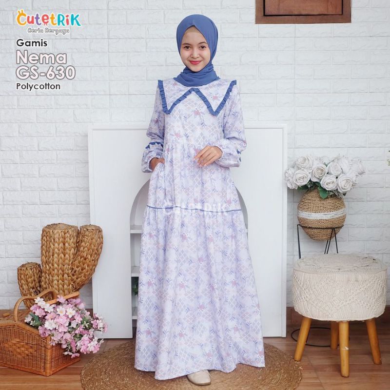 OOTD KIDS TEENAGER KOREAN LOOK GAMIS ANAK DAN REMAJA NEMA BY CUTETRIK MULAI 5 TAHUN