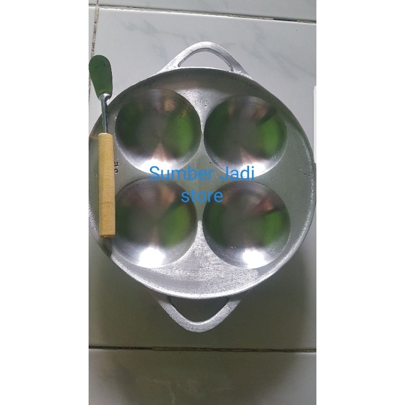 Cetakan Kue Apem Selong/Serabi Anti lengket bonus sutil +tutup Bisa COD