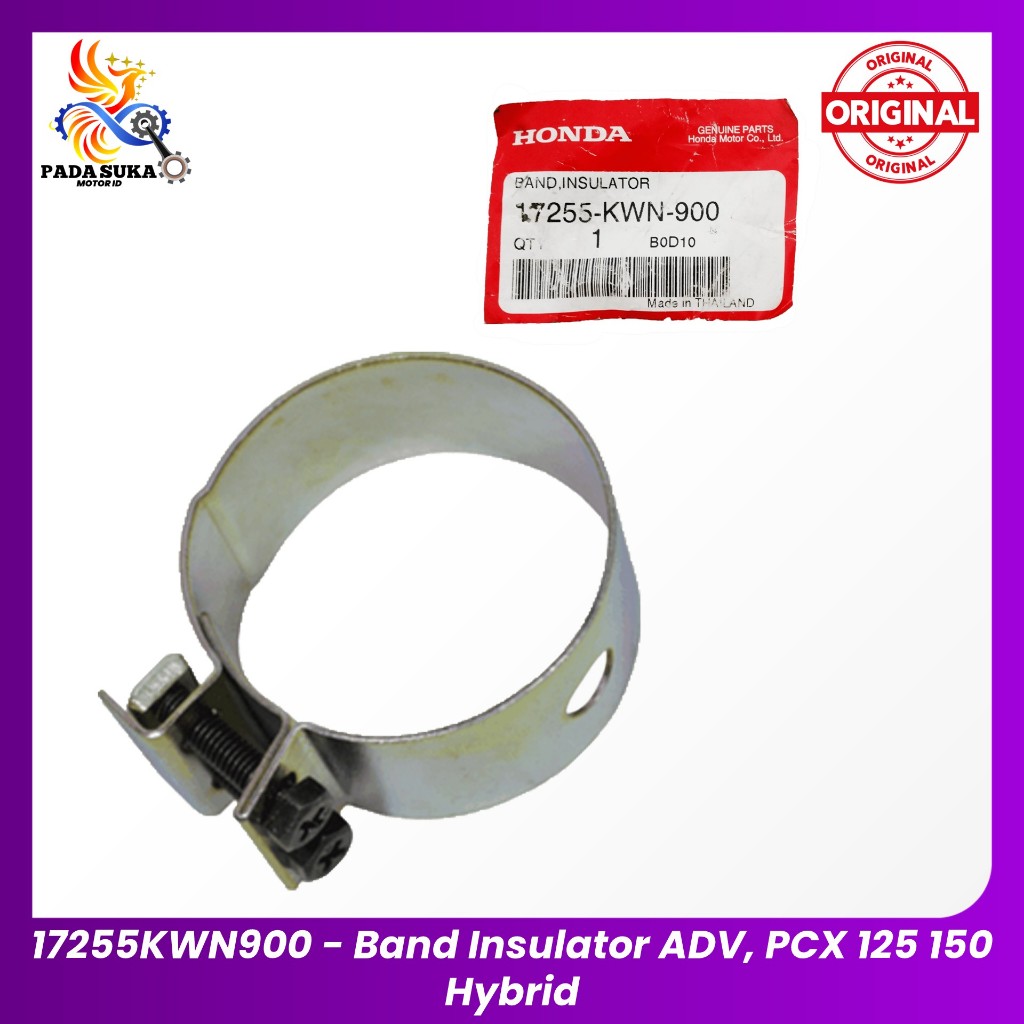 Klem Karet Intake Manifold Band Insulator ADV, PCX 125 150 Hybrid 17255KWN900 Original AHM 100%