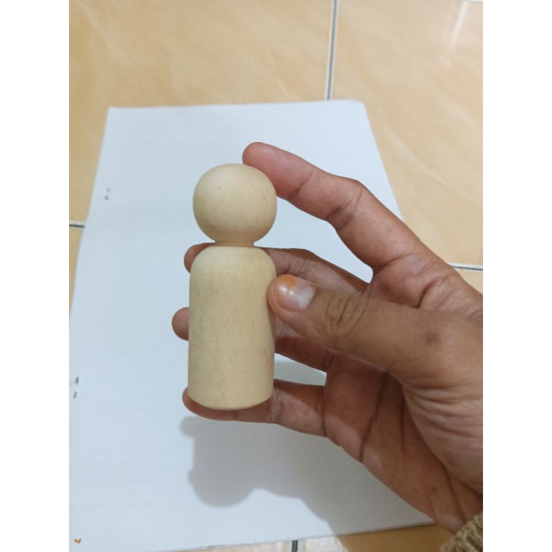 Mainan Kayu pegdoll / Boneka Kayu / Mainan Anak