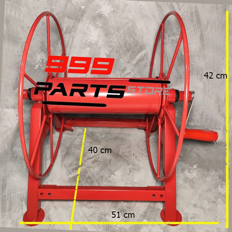 Adelonz Penggulung Selang Hose Reel 100 Meter Katrol Selang Gulungan Selang