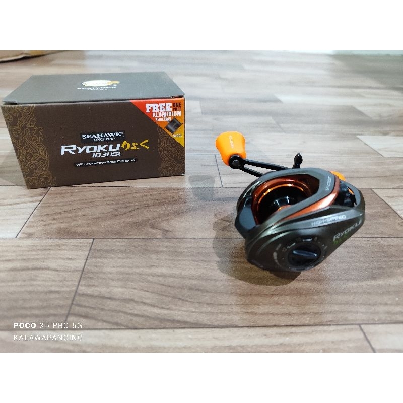 Reel Bc Seahawk Ryoku (Free Spool) (Handle Kiri)