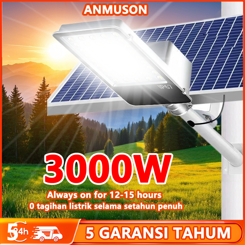 3000W lampu jalan tenaga matahari Lampu Solar 3000W LAMPU LED TENAGA MATAHARI Solar Lampu