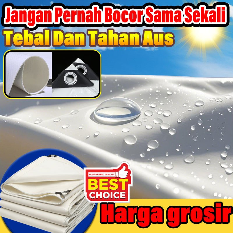 【Proses Lima Lapisan】kain tenda putih terpal tenda terpal anti air dan panas 2×2 2x4 2×6 3x4 3x5 4x6