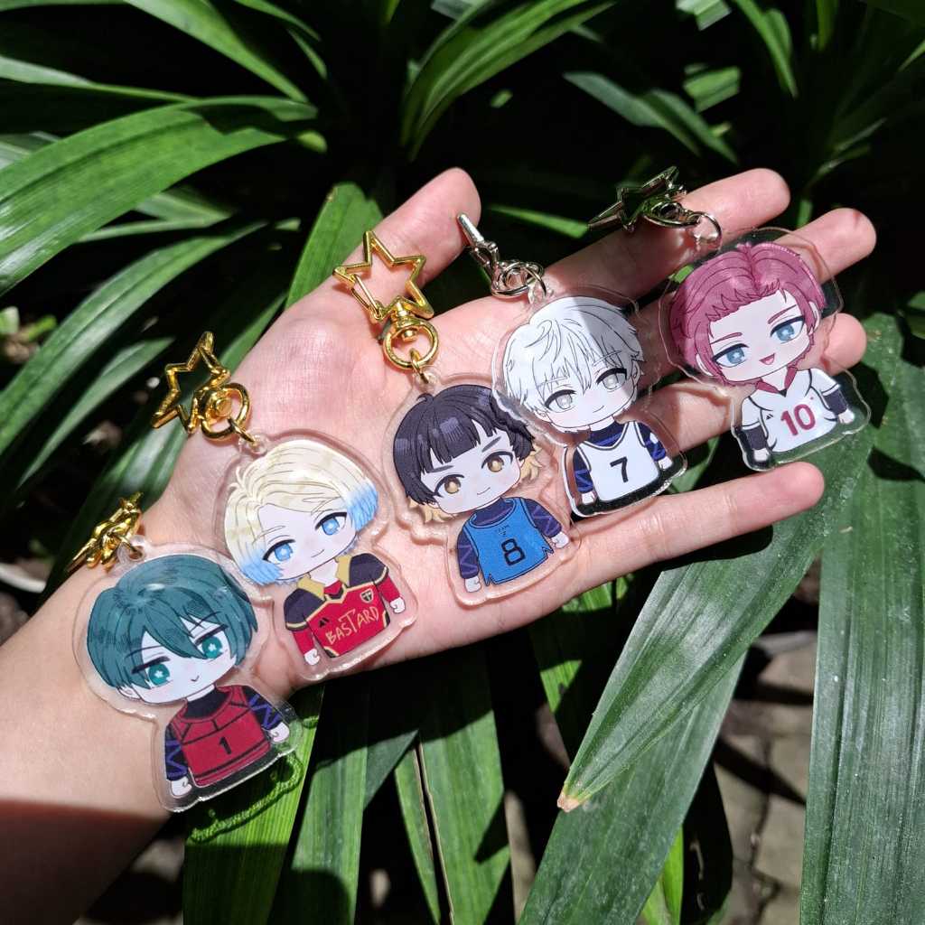 Blue Lock Acrylic Keychain - Michael Kaiser, Itoshi Rin, Itoshi Sae, Nagi Seishiro & Bachira | Biube