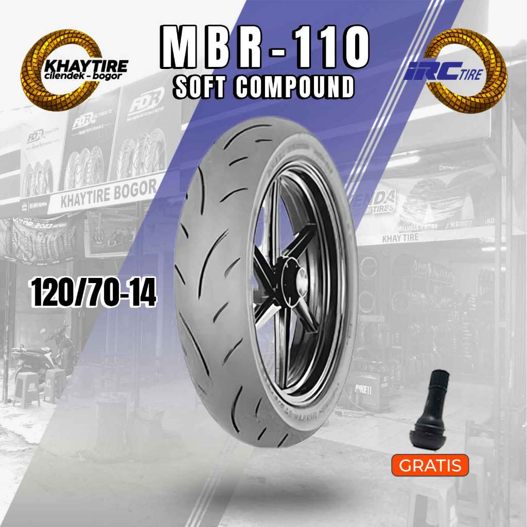 Ban Belakang Motor Pcx IRC MBR 110 Soft Compound 120/70 Ring 14 Tubeless
