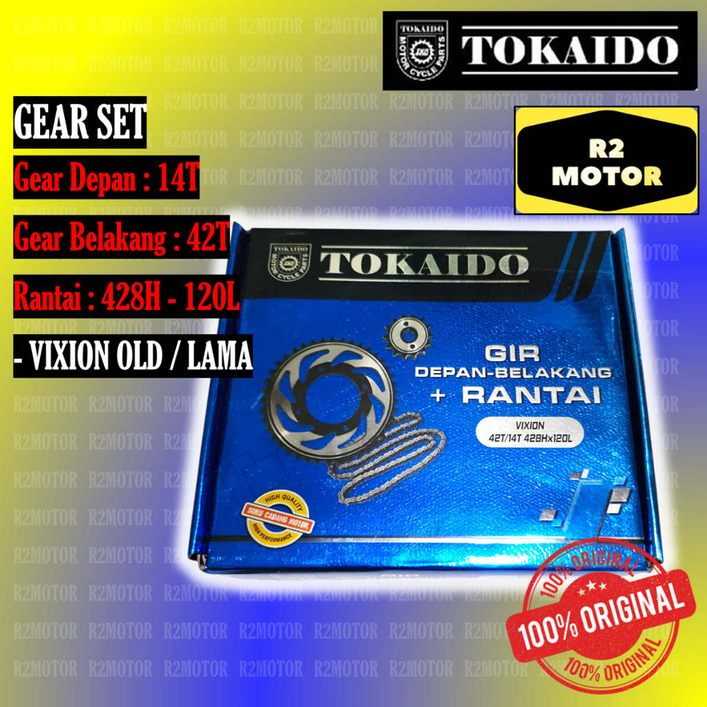 Tkd Gear Ger Gir Set Vixion Old Lama Tokaido Original Kuat Presisi