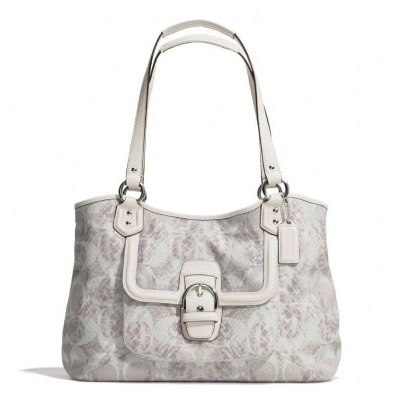 Tas Hand bag / Tote bag Preloved COACH CAMPBELL SNAKE C PRINT CARRYALL