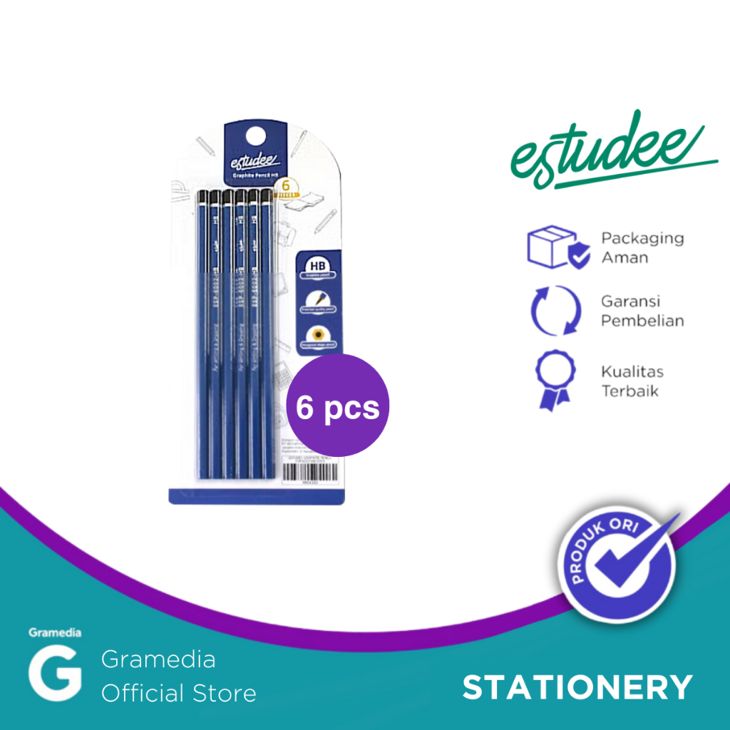 

ESTUDEE GRAPHITE PENCIL ESP-6002 HB/6PCS