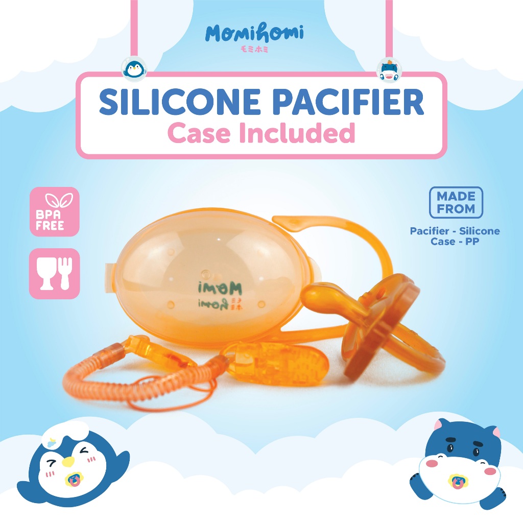 MOMI HOMI teether Dot 01 Empeng Bayi Silicone Baby Pacifier Dot Bayi mainan perlengkapan baby Empeng