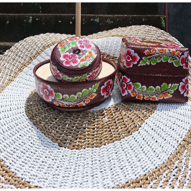 BOKOR 32CM +KEBEN 28CM LUKIS BALI