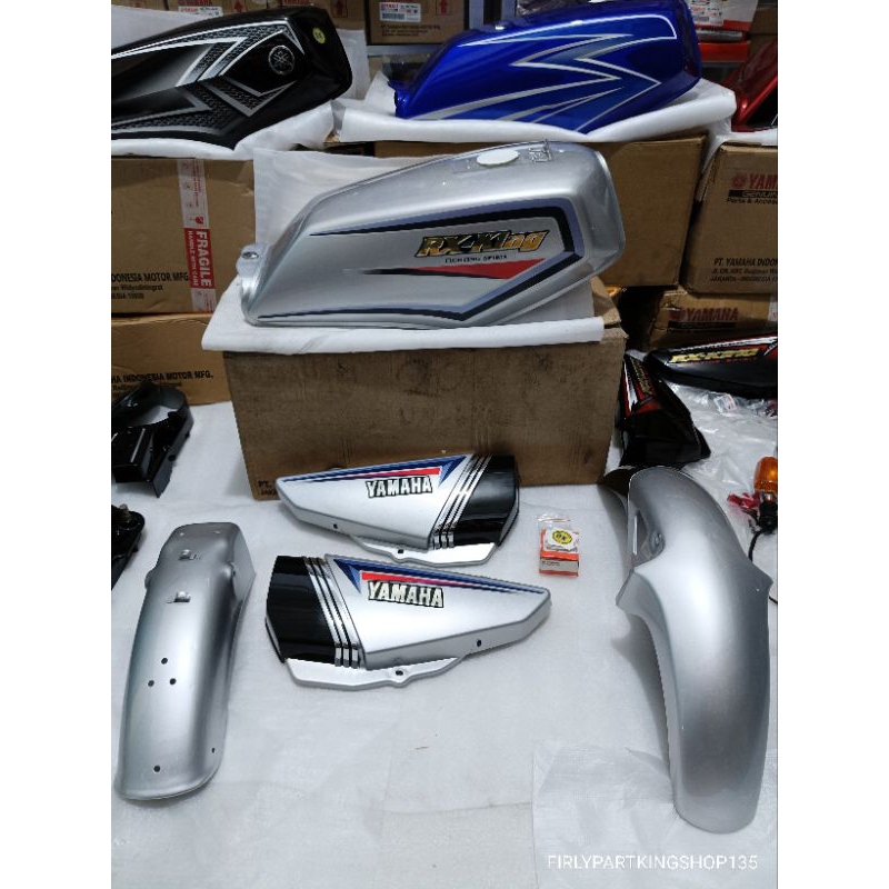 TANGKI SET/BODY SET RXKING ORIGINAL PERAK/SILVER 2000-2001 NOS