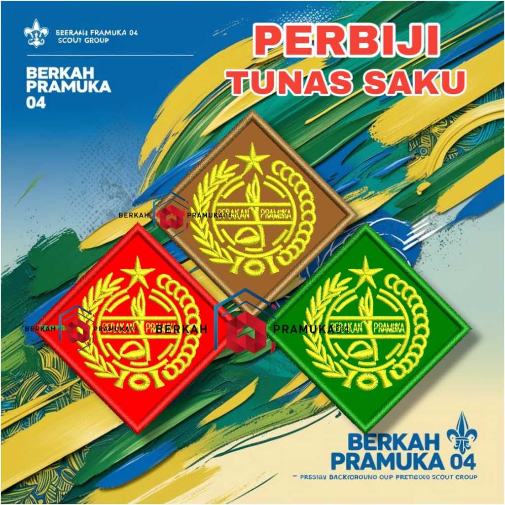 Pacth emblem badge bed bet logo bordir cikal tunas saku (bijian)