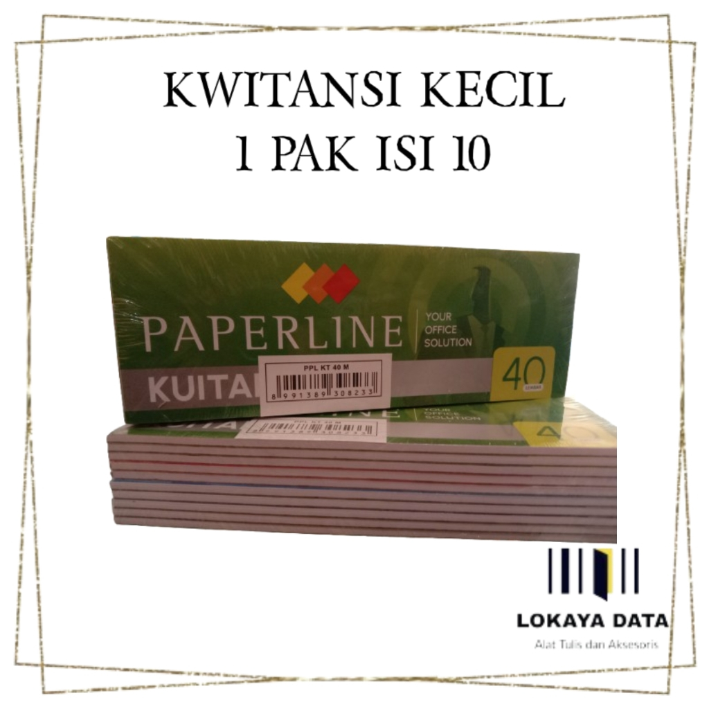 

PAPERLINE KWITANSI 40 LEMBAR UKURAN KECIL / MINI (1PCS) 40 LEMBAR