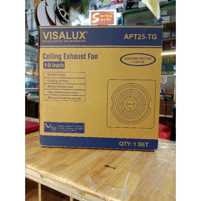 (APT 25-TG VISALUX) Kipas ceiling exhaust fan 10" palfon