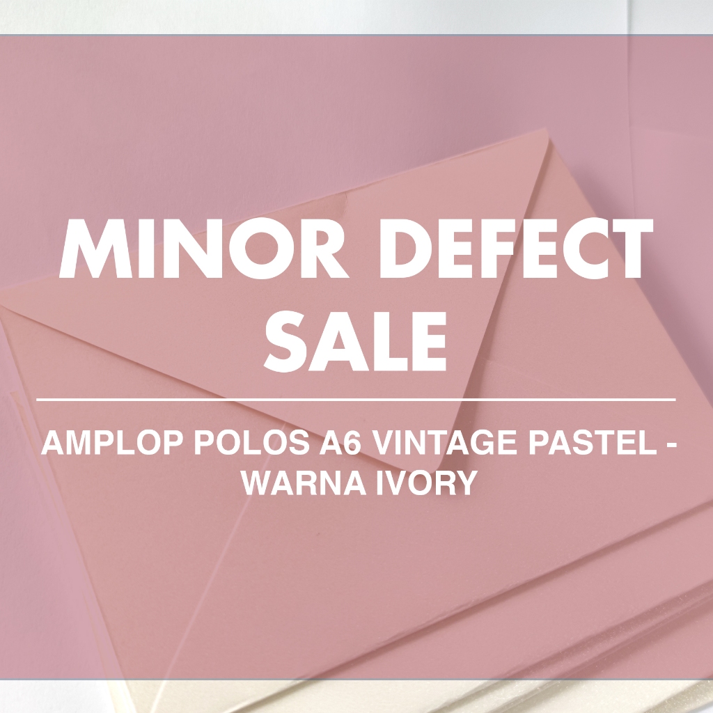 

MINOR DEFECT SALE | AMPLOP POLOS A6 VINTAGE PASTEL AESTHETIC WARNA IVORY