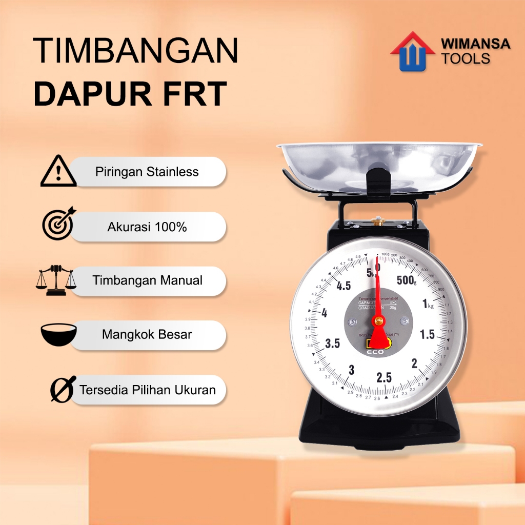 TIMBANGAN DAPUR FRT 10 KG - TIMBANGAN MANUAL