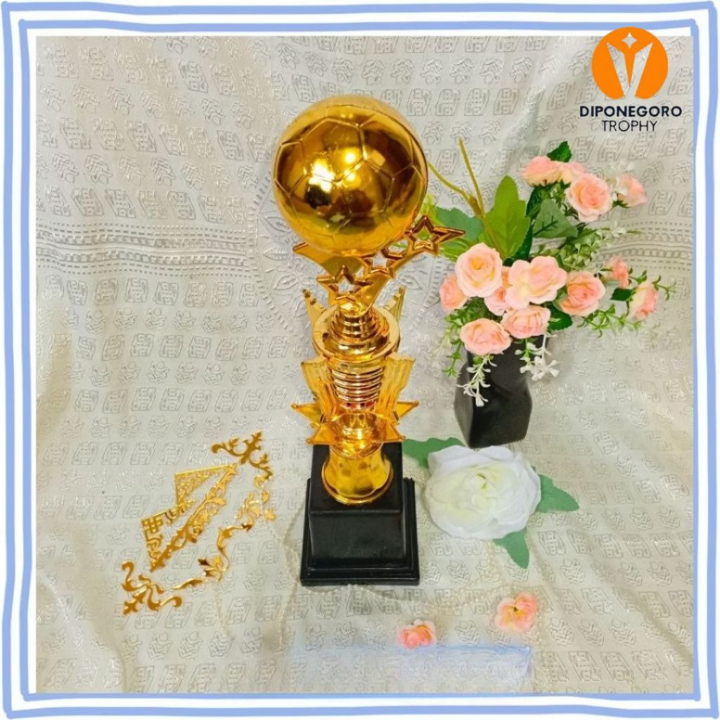 Piala Sepakbola Piala Bola Murah Tinggi 37 cm Custom tulisan