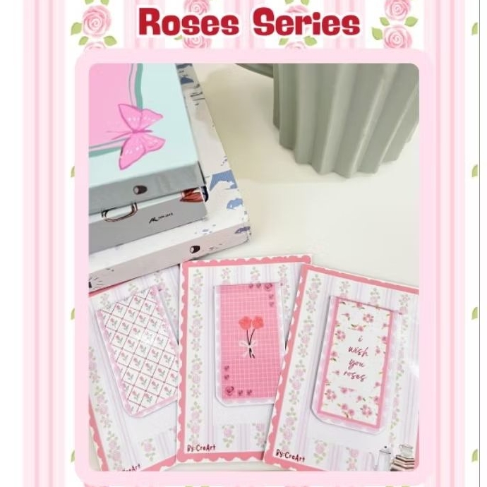 

Magnetic Bookmark | Pembatas Buku | Roses series by.kiyaa