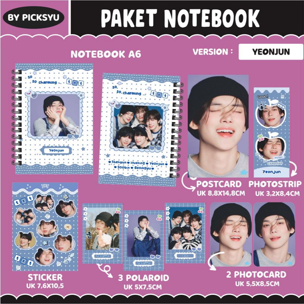 

[PACKING BOX] PAKET RINGNOTE TXT / PAKET NOTEBOOK TXT II HAMPERS KPOP II FANKIT TXT