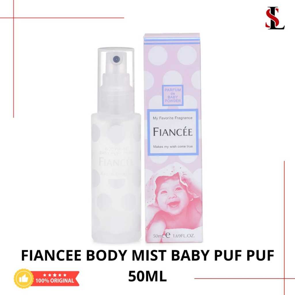 Fiancee Body Mist Baby Puff Puff 50ml parfum wangi bayi original Japan