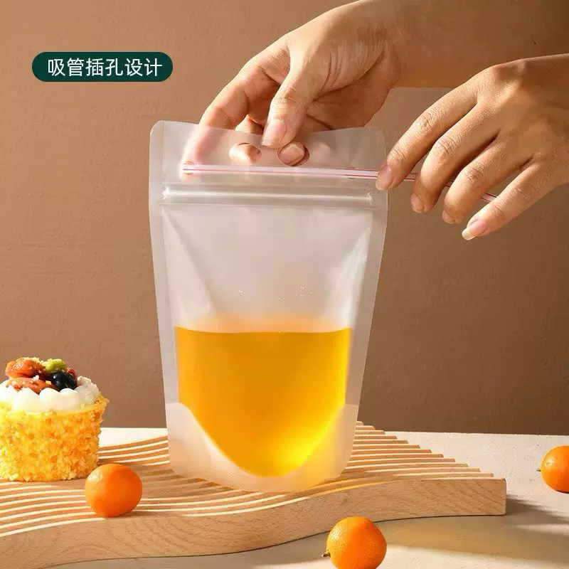 plastik pouch minuman 50pcs / standing pouch / plastik juice premium / plastik jus