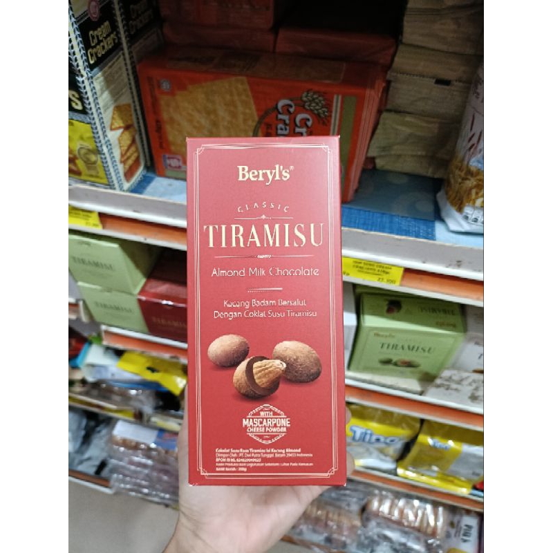 

Beryls Beryl's Chocolate tiramisu almond classic/ milk / greentea 200gr