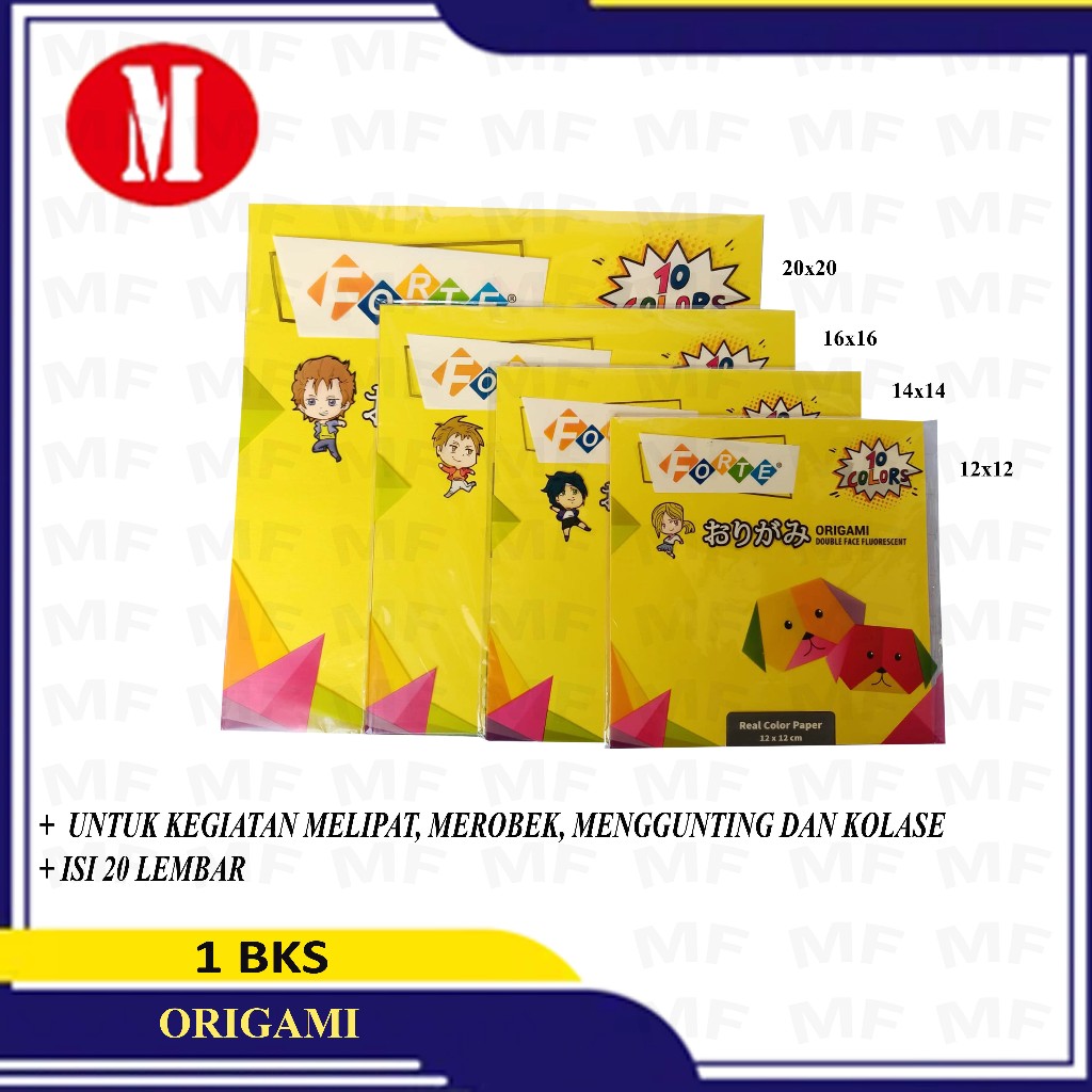 

Kertas Origami Double Face Flouroscent