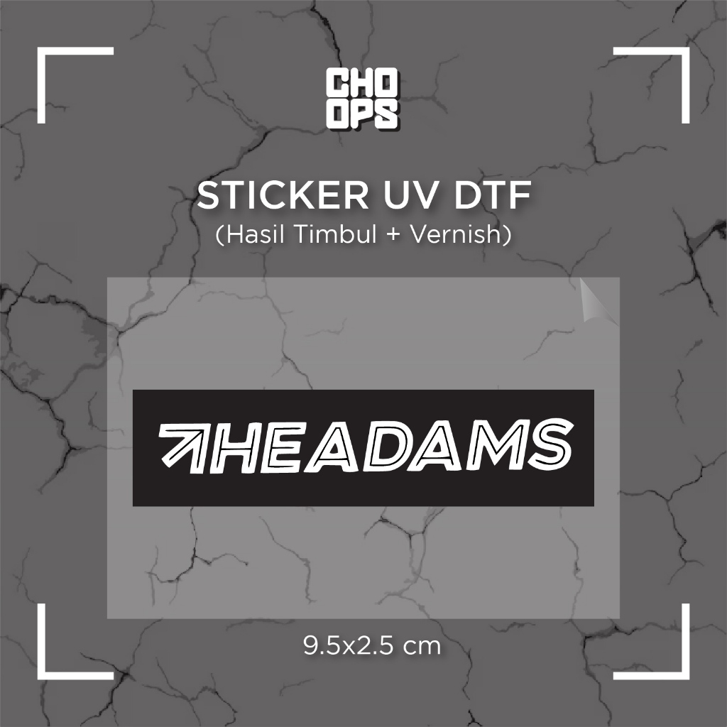 

THE ADAMS | STICKER SATUAN | UV DTF | ANTI GORES | HELM BODY MOTOR TUMBLER LAPTOP KOPER
