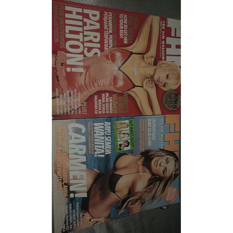 ♡TAKE ALL 2 MAJALAH/MAGAZINE FHM MODELS ⁠♡