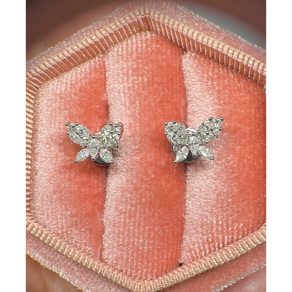 Giwang Berlian Butterfly