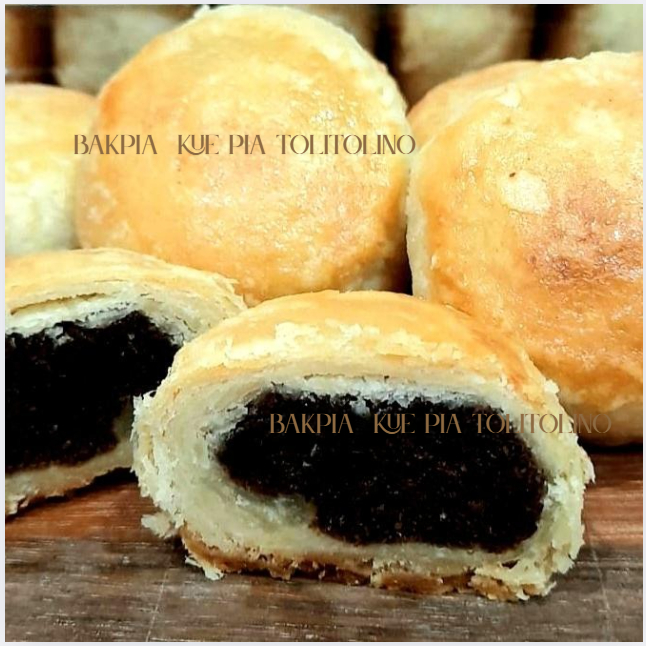 

bakpia coklat tolitolino kue pia enak lezat toples isi 10 halal cemilan snack kue kering