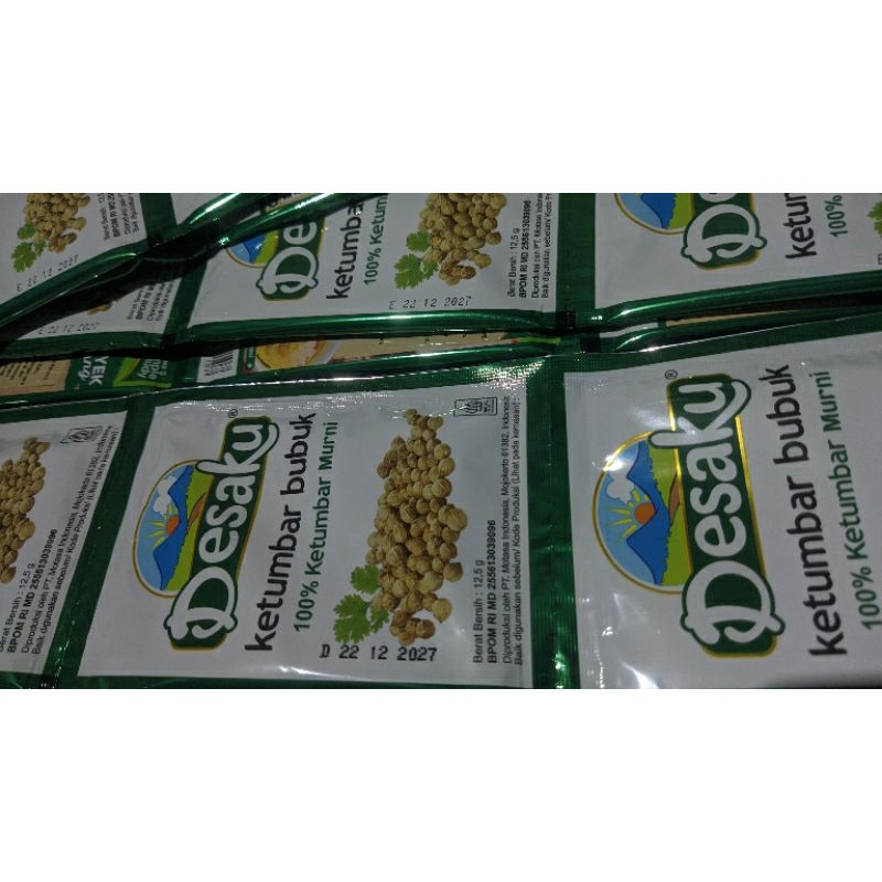 

Ketumbar bubur merk "Desaku" 100% murni 12,5 gr (1pcs)
