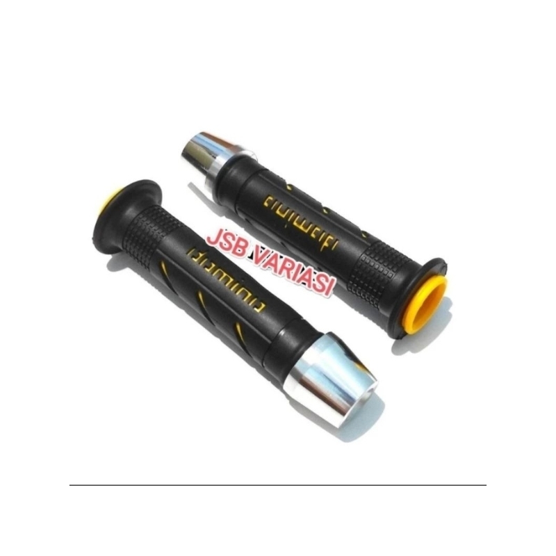 Handgrip PREMIUM DOMINO Plus Jalu stang chrome  PCX Universal