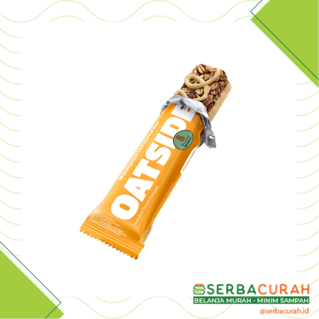 

Oatside Snack Bar Peanut Butter | Cereal Bar Guilt Free | 18 gr