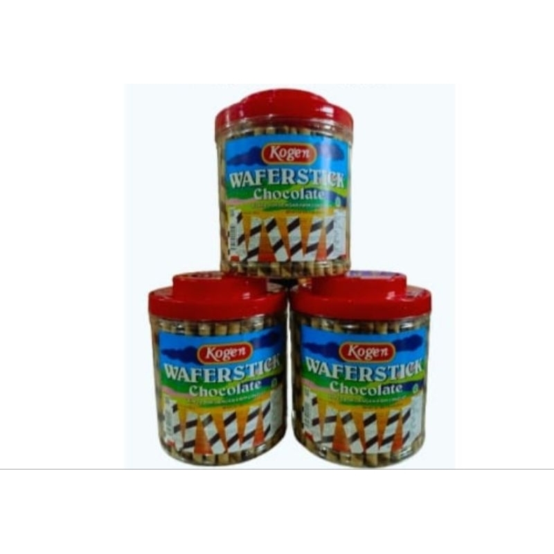 

waffer stik coklat kogen toples 1 dus isi 6