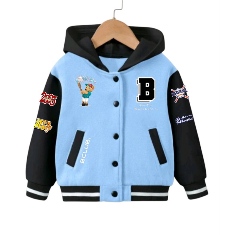 jaket sweater anak ADIDAS laki-laki & perempuan/ sweater hoodie varsity anak laki- laki