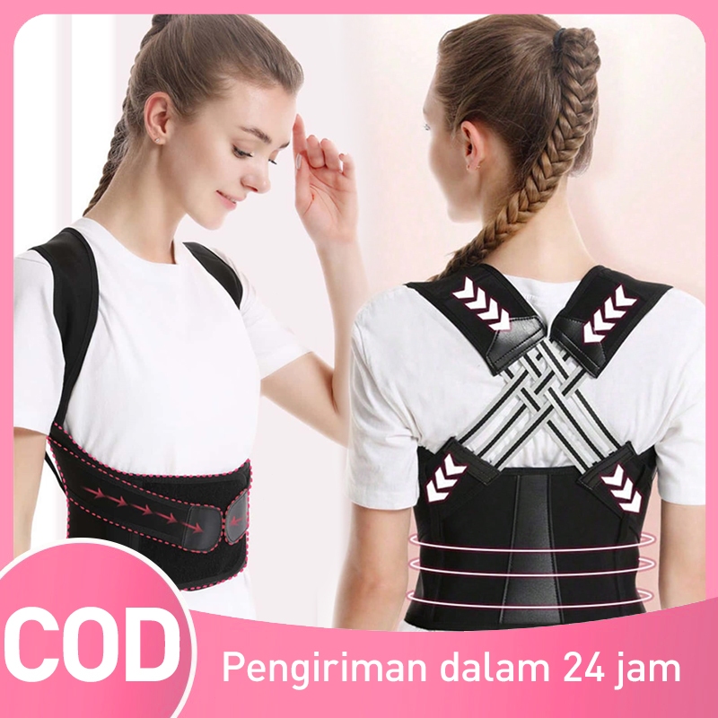 Korset Punggung Bungkuk Posture Corrector Wanita Pelurus Punggung Bungkuk Back Support
