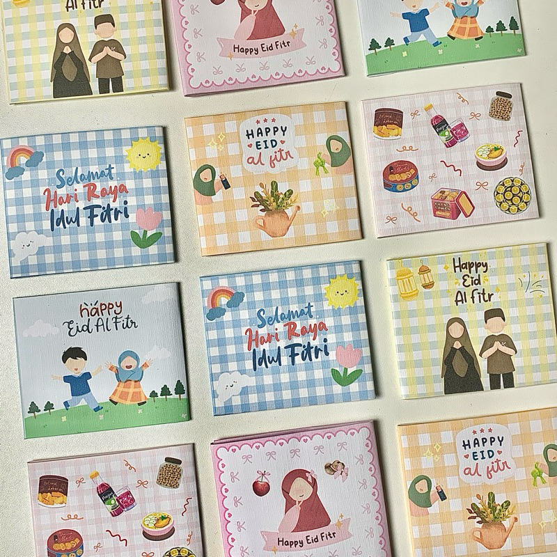 

(5pcs) Amplop Dompet Lebaran Idul Fitri THR Angpau Uang Eid Mubarak anak lucu cute muslimah