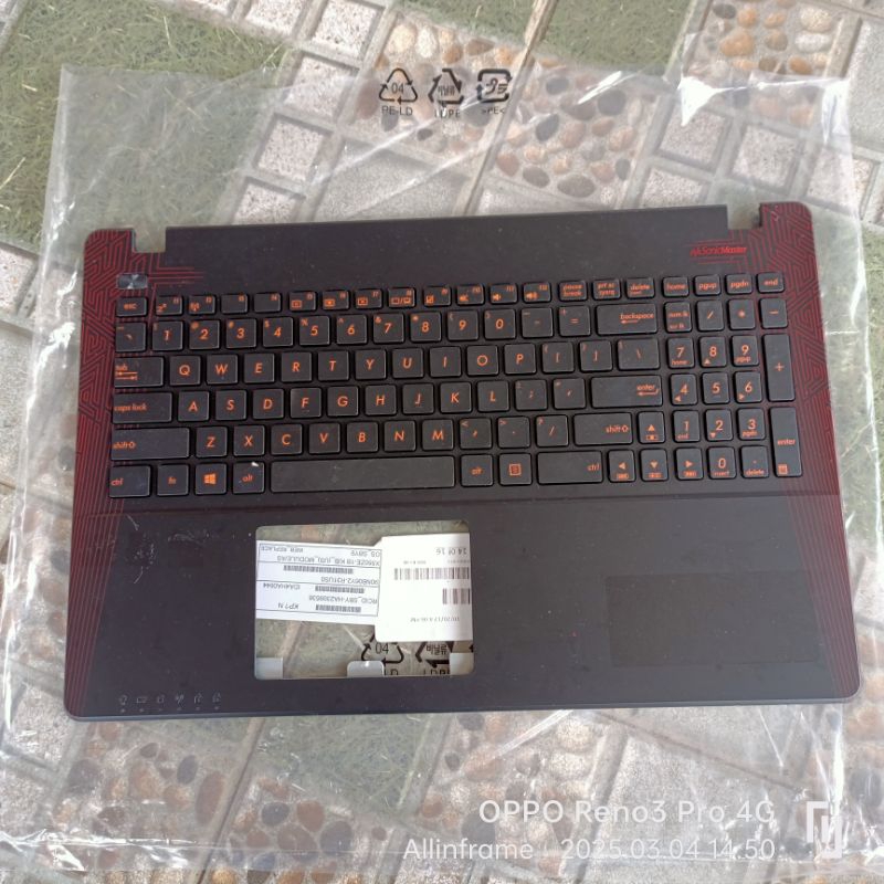 keyboard and frame for Asus X550VX X550VXK X550JK X550JX R510VX K510VX BACKLIHGHT MERAH