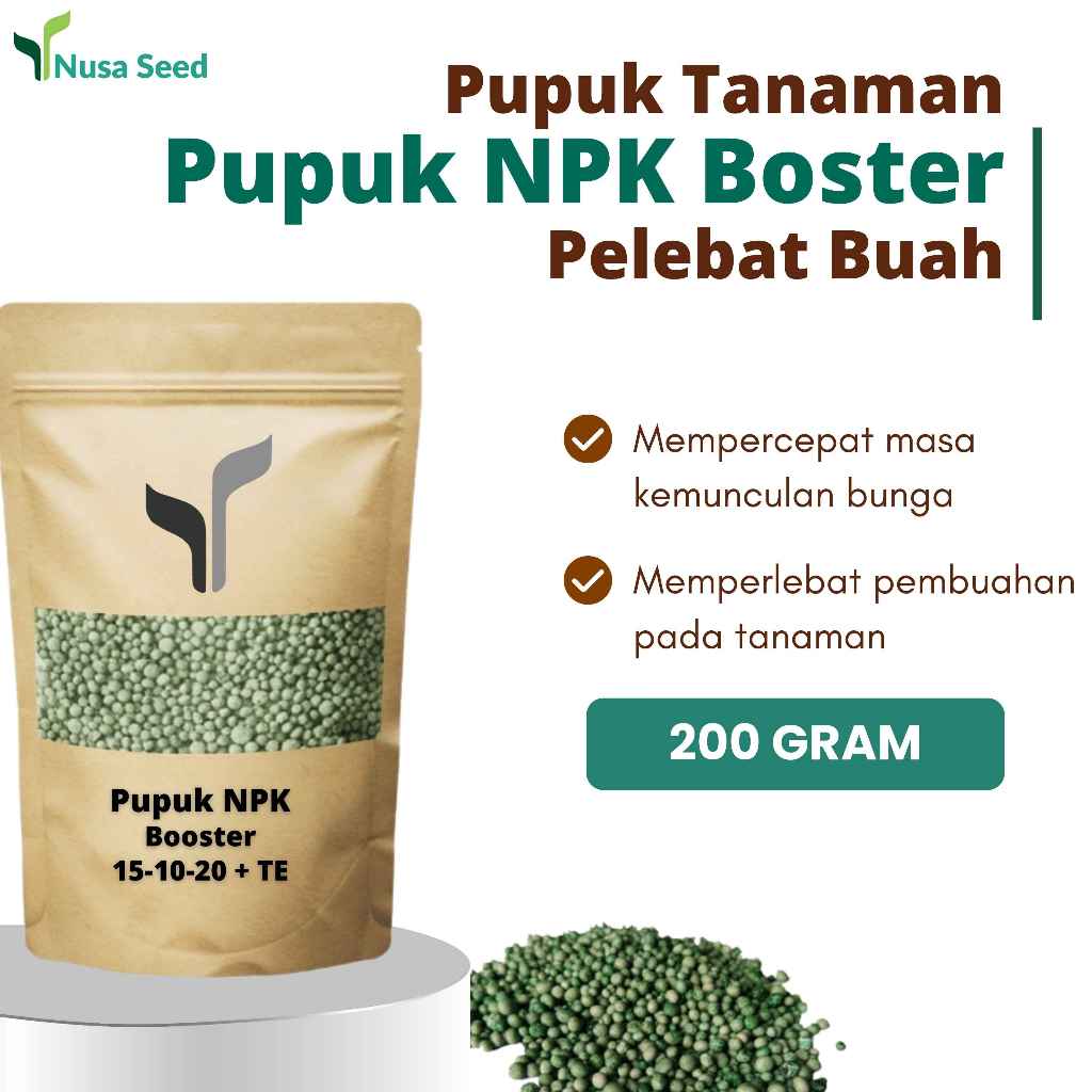 Pupuk NPK Booster Cap Tawon - 200 Gram