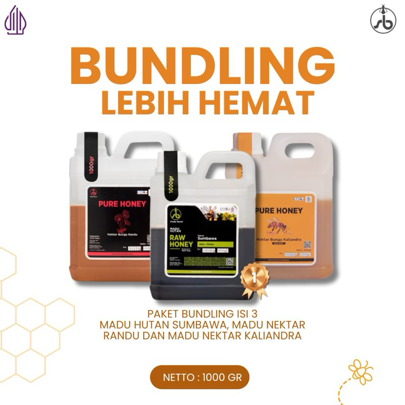 

Madu SB Paket Bundling Madu Hutan Sumbawa 1kg