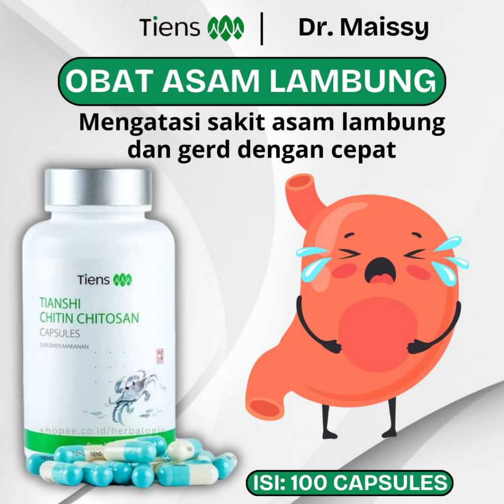 Obat Herbal Asam Lambung Chitin Chitosan Tiens
