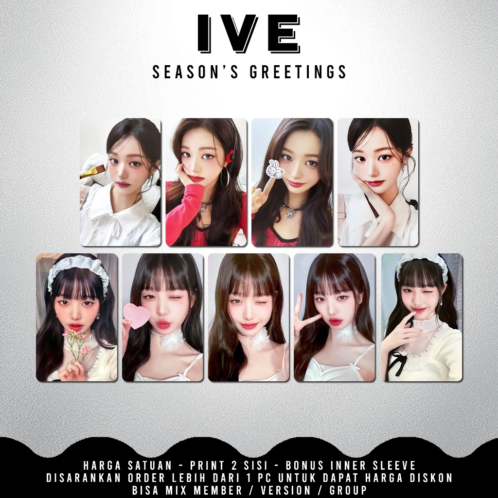 PHOTOCARD IVE SEASON'S GREETINGS UNOFFICIAL