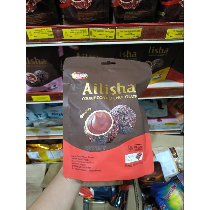

Ailisha MR.SIF cookie coated chocolate pouch 80gr