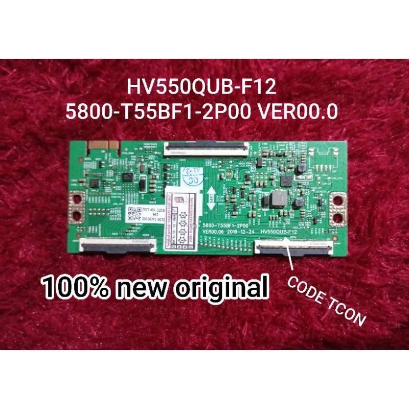TCON TV COOCAA 55S6G 55S6G pro max / TCON HV550QUB-F12 5800-T55BF1-2P00 VER00.0