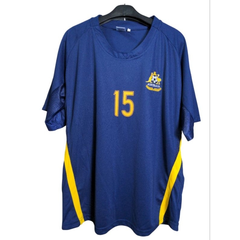 Jersey Bola Timnas Australia Aussie John Aloisi 15 Original size