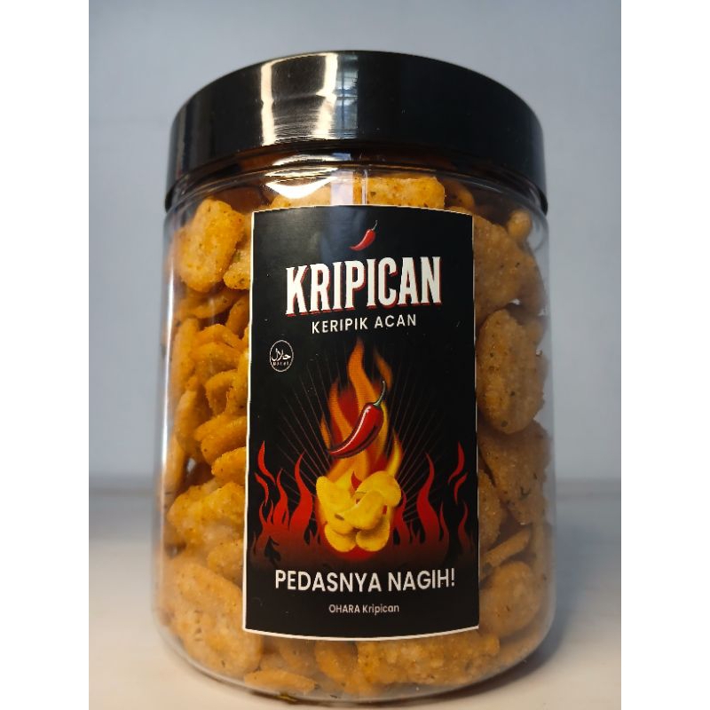 

Cemilan Lebaran Kripican 160g - Keripik Acan Pedas Renyah, Camilan Gurih