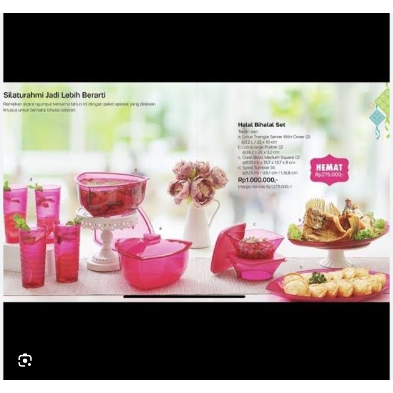 Halal bihalal set Lotus (tanpa gelas)
